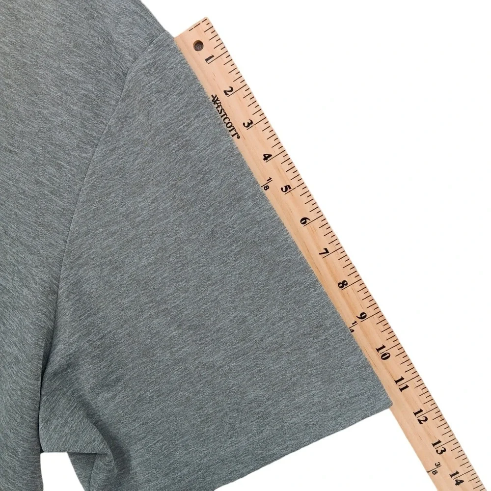 Adidas Polo Shirt Mens 3XL Gray Primegreen Short Sleeve Performance Activewear